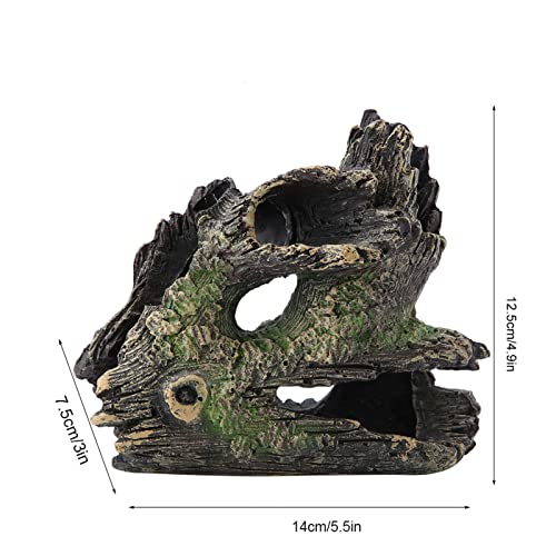 Akwarium Driftwood Dekoracja Pień drzewa żywicznego do akwarium Shrimp Nest Shuttle Finder Hippie Shelter (ST-004C)