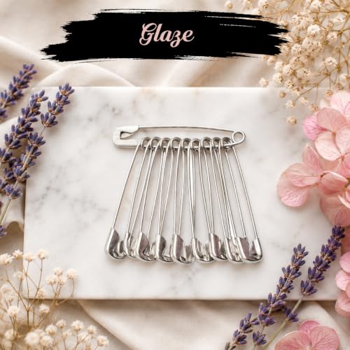 Image of Safety Pin | Stainless Steel Rust-Resistant Safety Pins for Saree, Dupatta, Sewing, Tailoring, Quilting, Craft, Baby Clothes & Daily Household Use (Silver, 01)