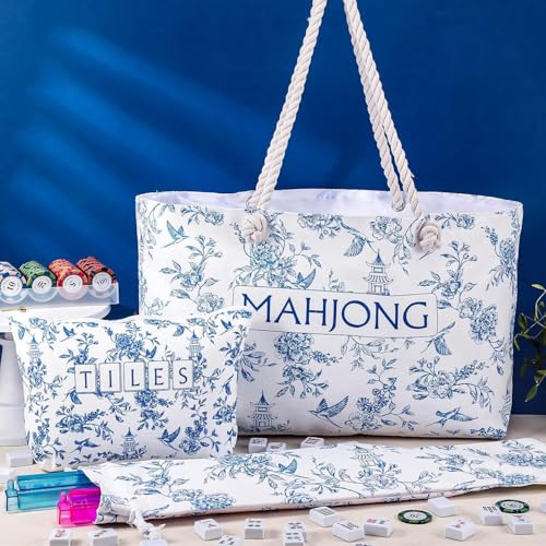MAHJONG Tote Bag Set 24x13x4.7 Inch Estuche de Transporte miniatura 4
