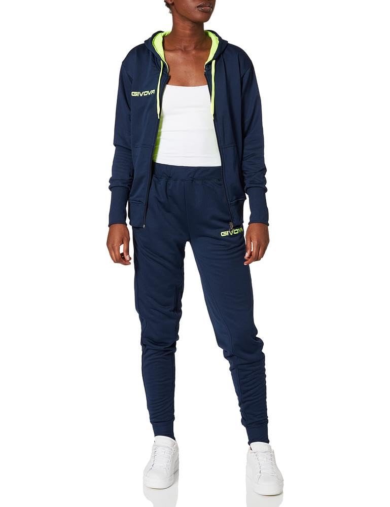 Givova, chandal lady, azul /amarillo fluo, XS