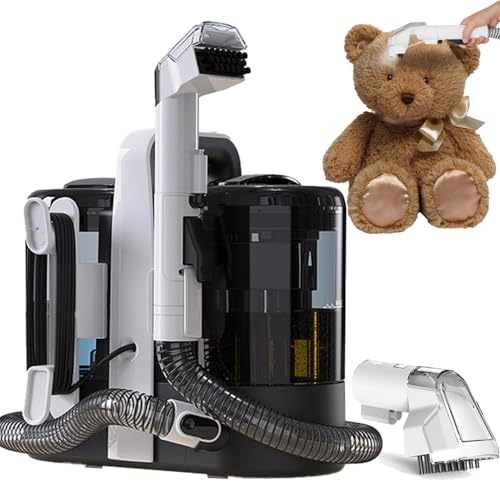 Carpet Cleaner Machine, Portable Upholstery Spot Cleaner, 15KPa Powerful Stain Remover Deep Cleaner for Sofa, Carpet, Pet, Car Seat, Pet Stain Cleaner, 600W Brushless Motor, Self-Cleaning