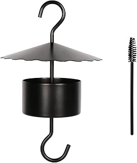 Hummingbird Feeders Accessory Hooks,Ant Moat for Hummingbird Feeders,Ant Guard in Hummingbird Oriole Nectar Feeder for Outdoors (Black)