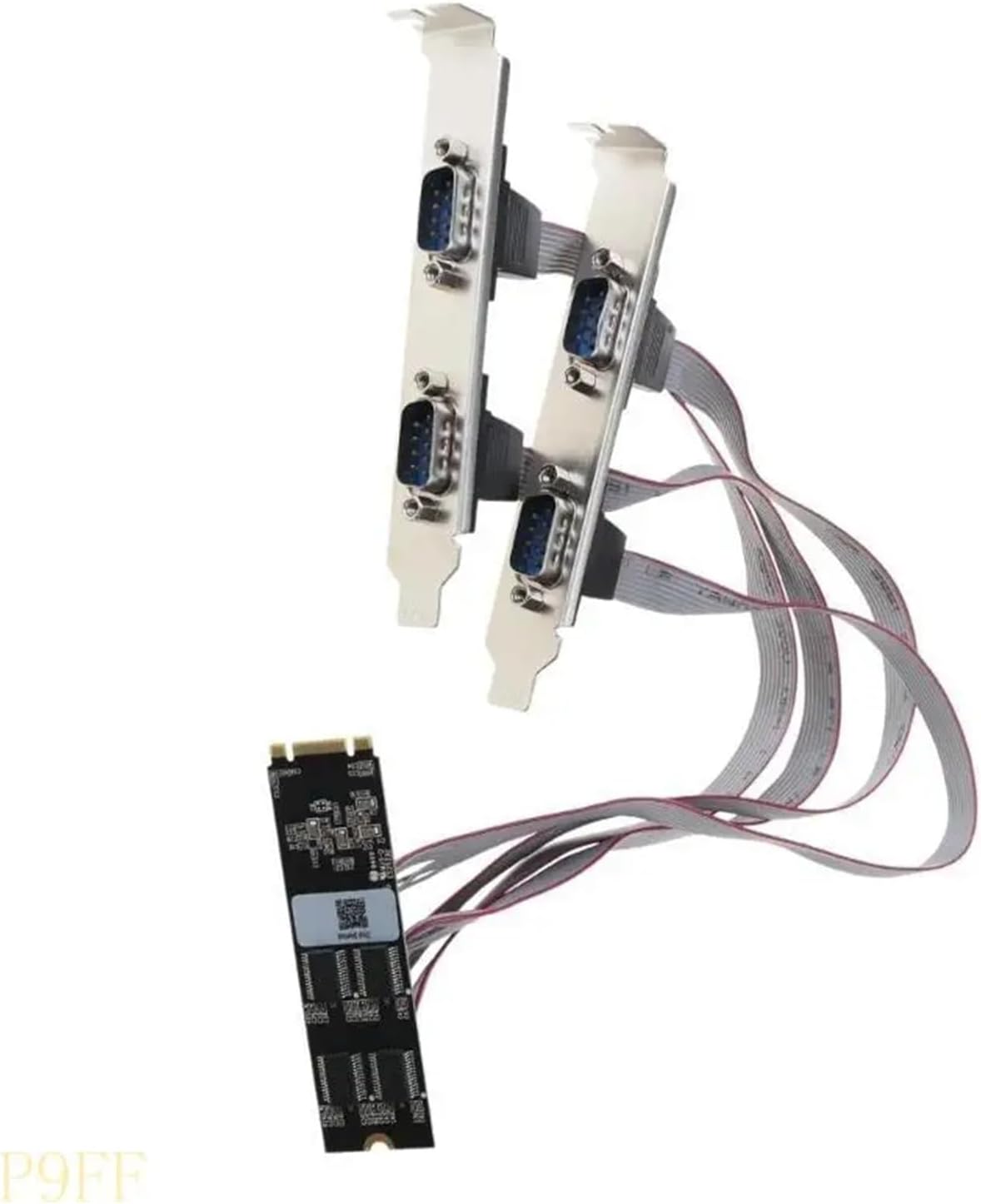 CS1W 4 Serial Ports Controller Card M.2 M-Key DB9 RS232 Adapter M.2 M-Key COM Serial Port Card AX99100 Chip