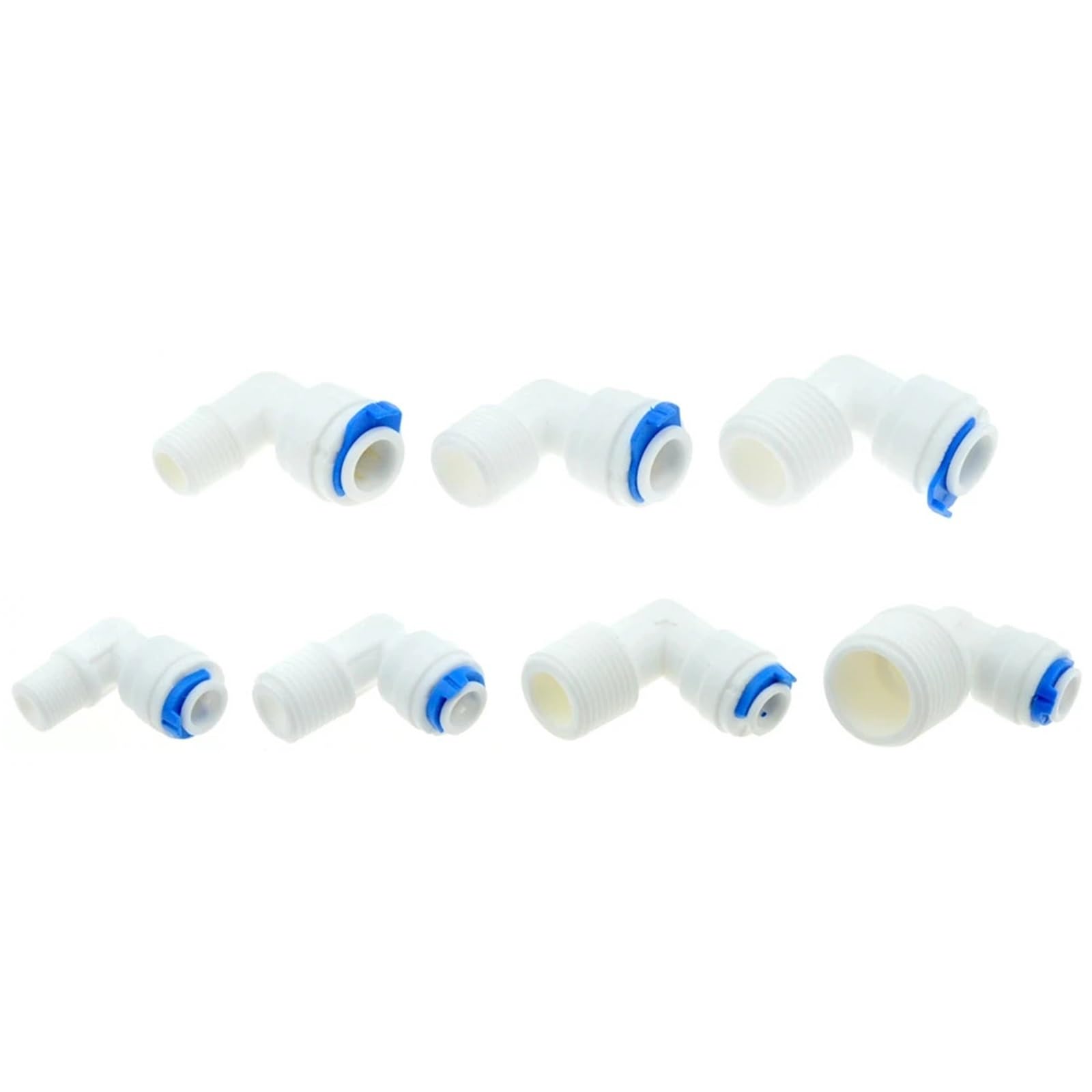 RO Water Elbow Quick Coupling Fitting 1/4" 3/8" OD Hose 1/4" 3/8" 1/2" BSP Male Reverse Osmosis System Plastic Pipe Connector(for 1I4 Inch OD Hose 1I2 Male Thread)