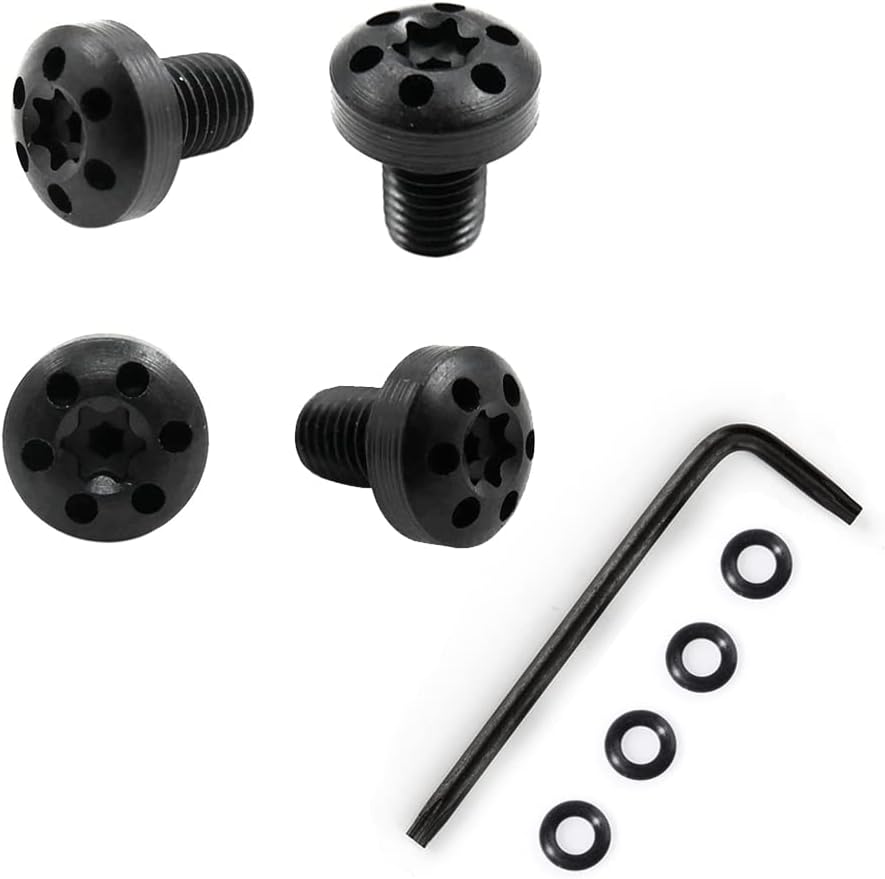 Cool Hand Customize Grips Screws for 1911 Full Size/Compact Grips, 4 Stainless Steel Screws, 4 O Rings, T10 Torx Key Included