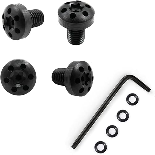 Cool Hand Tornillos de agarre personalizados para empuñaduras compactas de tamaño completo 1911, 4 tornillos de acero inoxidable, 4 juntas tóricas,