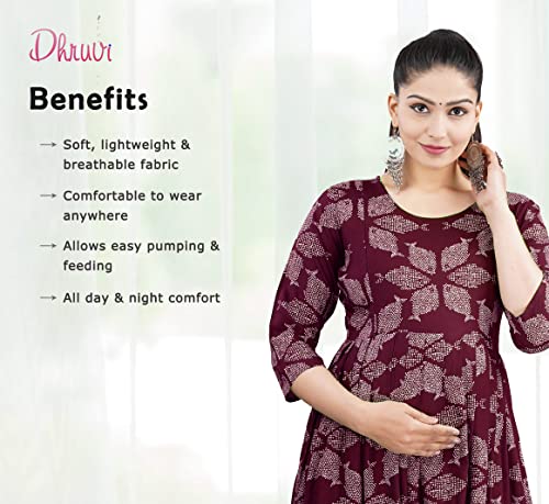 Dhruvi-Womens-Rayon-Anarkali-Maternity-Dress-Feeding-Kurti-with-Zippers