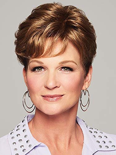 Lyric Top Piece Color R10 CHESTNUT - 5" Short Curly Hair Topper Vibralite Synthetic Head Addition Clip Updo Crowne Thinning Bundle MaxWigs Hairloss Booklet