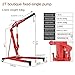 DWNYSMUSC Professional Hydraulic Crane,2T Lifting Capacity,Portable Engine Hanger,for Automotive and Industrial Use (2t Fixed 53kg)