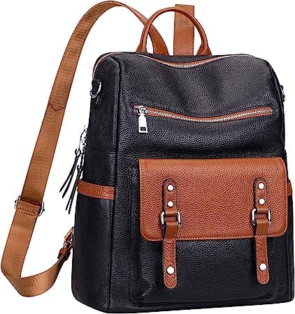 Image of Women High Qulity Multipurpose Backpack Handbag Purse, Travel Backpack Shoulder Bag for Ladies,Girls,Unisex