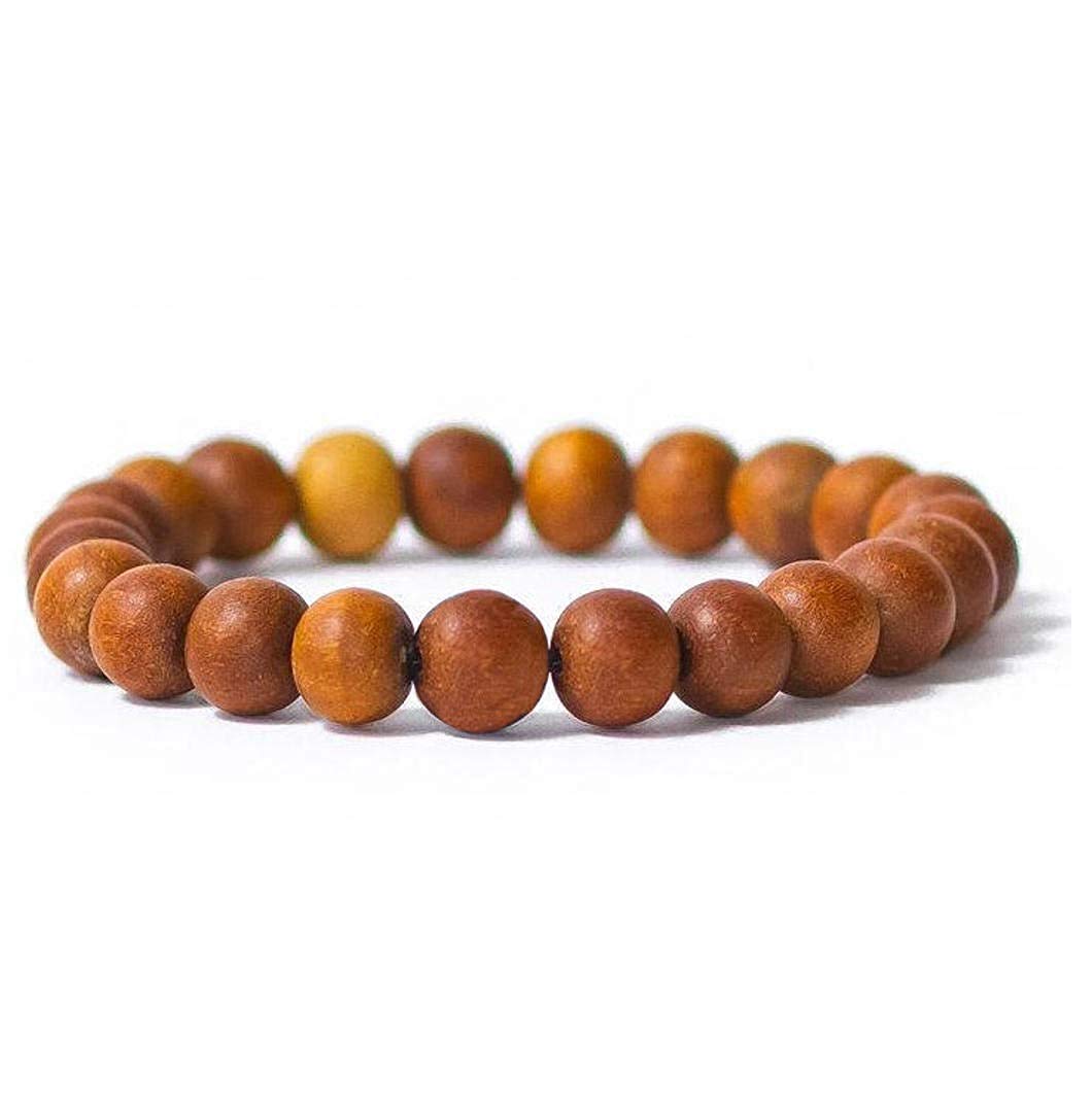 SHIVALOKA Sandalwood Bracelet | Pure Chandan Beads | 8.00 mm Bead Size | Stretchable | Free Size | Meditation Bracelet For Men and Women (B08YYYSD58) Amazon Price History, Amazon Price Tracker