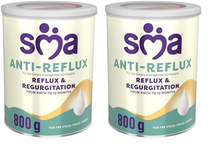 SMA Anti Reflux Baby Milk Powder Formula, From Birth, 800g (Pack of 2)