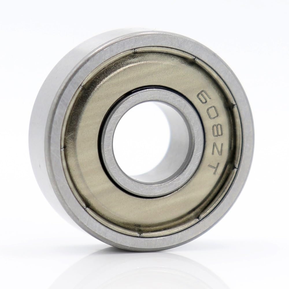 Lagerersatz 2 Stück 608ZZ Hochtemperaturlager 8 x 22 x 7 mm, 500 Grad Celsius, volles Kugellager