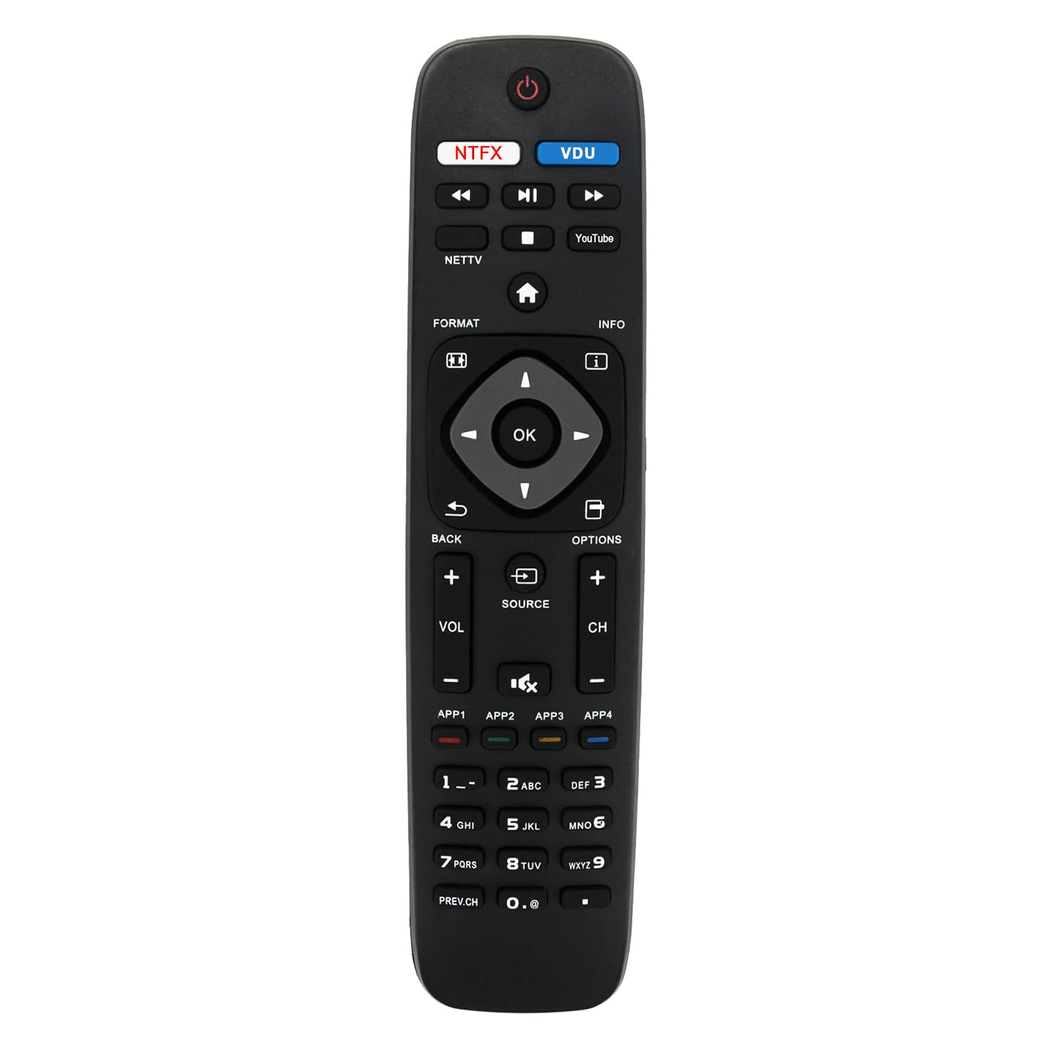 テレビリモコン　PHILIPS　43d Amazon.com: WINFLIKE Smart TV Remote Control Replace NH500UP