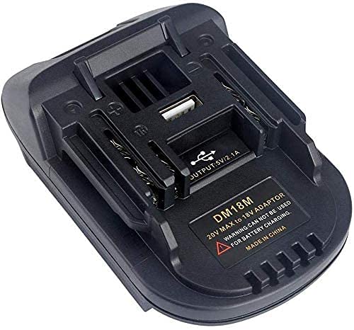 awokee DM18M Battery Adapter Compatible with Dewalt Milwaukee Battery Convert to MAKIT Battery