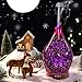 Porseme Essential Oil Diffuser 3D Firework Glass Aromatherapy Ultrasonic Humidifier Rose Gold, Auto Shut-Off, Timer Setting, BPA Free, Aroma Decoration for Home, Office, Gym, Spa, Premium Gift 150ml