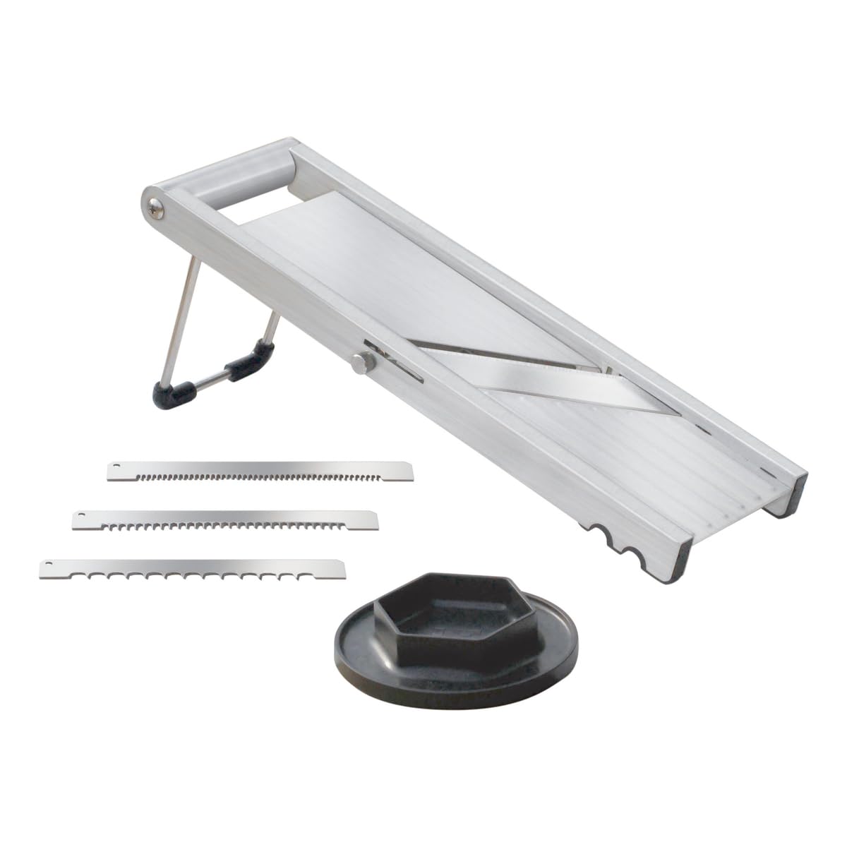 Louis Tellier Mandoline Inox — Quickly Slice – Lame affûtée et pied antidérapant