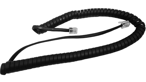 The VoIP Lounge Reemplazo 9 pies corto negro auricular receptor rizado cable para Avaya IP Office 1400 y 1600 Series teléfono 1403 1408 1416 1603 disponible en Yaxa El Salvador