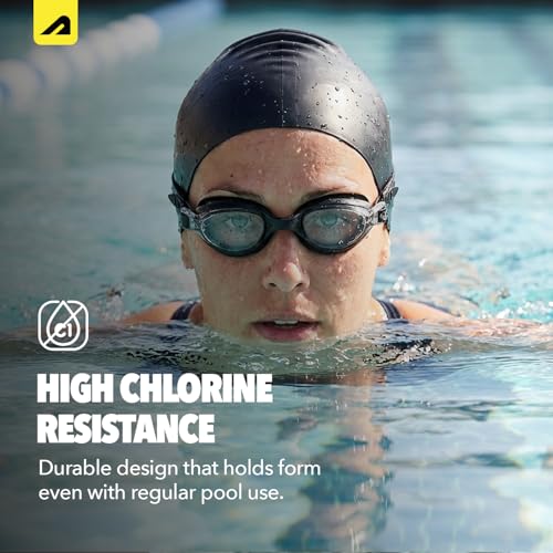 Image of Boldfit Swimming Goggles for Men & Women with Adjustable Strap, Air Tight, for Adults - Classic Black