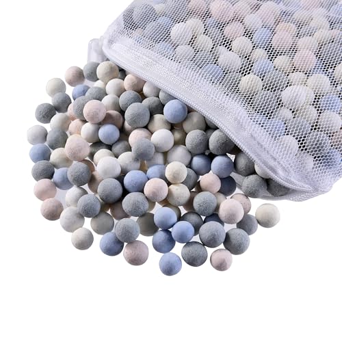 Image of JIHAQUA Aquarium Ceramic Filter Media Bio Filter Rings, Bio Ceramic Ball for Freshwater,Marine Fish Tank,Canister Filter,Koi Pond (Color, 3 Lbs)