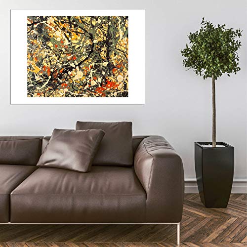 Affiche Jackson Pollock numéro 8 1949 encadrée mat grand format anti-reflet