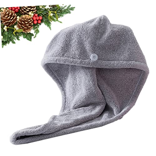 Cabilock Turbante de cabelo absorvente para mulheres chapéu absorvente touca de cabelo seco toalha d