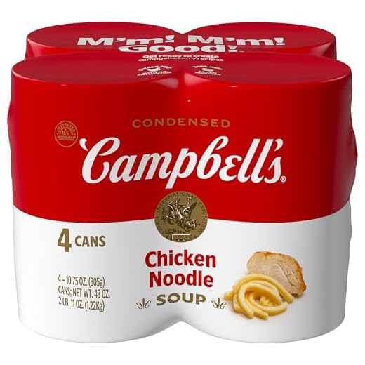 Campbell's Condensed Chicken Noodle Soup, 10.75 Ounce Can (Pack of 4)