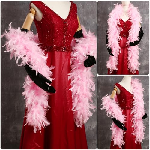 tharaht 19 color- 4060g 2yard chandelle feather boa dancing wedding party halloween costume decoration feathers boa