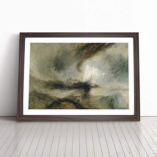 Image of J.M.W. Turner (Joseph Mallord William Turner) Snow Storm | Framed Wall Art Print | Modern Home Decor Picture | Ready to Hang Artwork for Living Room, Bedroom, Kitchen or Office | Multiple Sizes