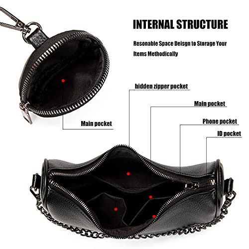 Image of myfriday Women PU Hobo Crossbody Bag, Coin Purse, 2 Straps Shoulder Purse | Anti-scratch PU, center divider, zipper pocket and coin pouch organize cosmetics, wallet and phone for commute or dates