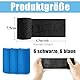 12 Stück Klebeverband Selbstklebend, 7.5 cm x 4 m Blau und Schwarz Elastische Binde für Sport, Selbstklebender Verband Haustiere Finger und Hand Selbsthaftende Bandage, Verbandsmaterial Mullbinden