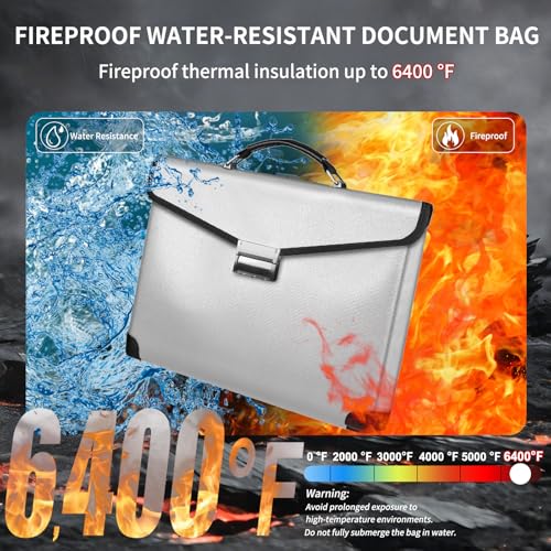 Fireproof & Waterproof Document Bag with Lock - $43.99 - Image 2
