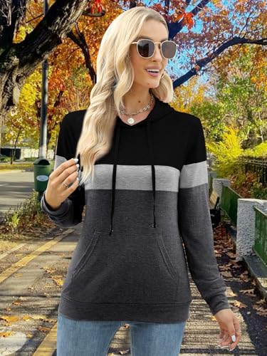 Image of MixShe Women's 2026 Fall Long Sleeve Hoodie Pullover Sweatshirt Lightweight Casual Tops Blouse