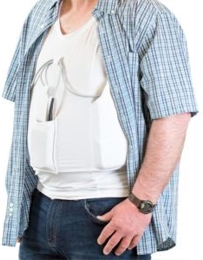 LVAD Mens Tank Top for HeartMate | Ultrathin Spandex Mesh Fabric | Designed for Comfort & Safety - Image 2