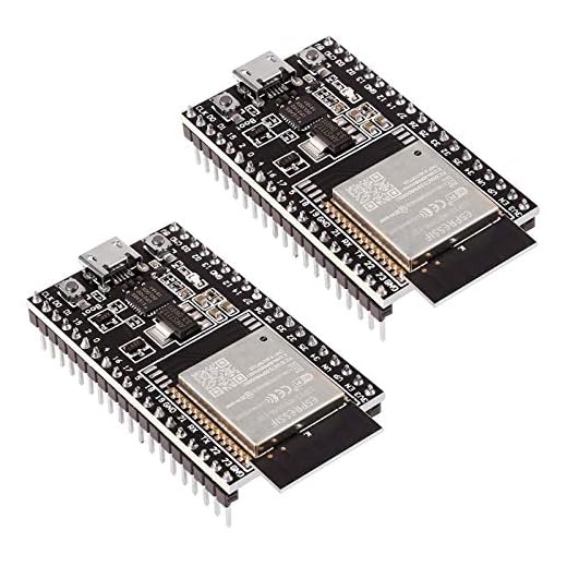 2pcs ESP32-DevKitC core Board ESP32 Development Board ESP32-WROOM-32U WiFi Bluetooth Development Board for Arduino IDE (WROOM-32D)