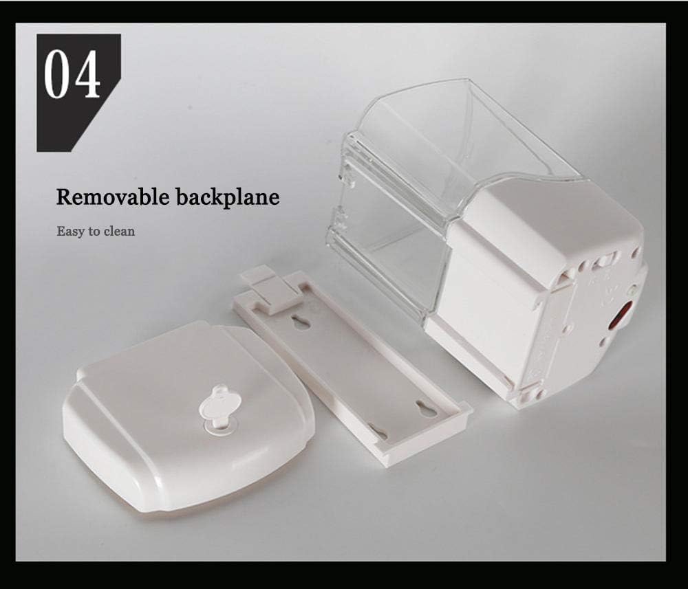 Dispensador de jabón automático montado en la Pared 700 ml, dispensador de jabón con Sensor de Infrarrojos sin Contacto para Cocina baño Oficina Hotel Escuela Restaurante
