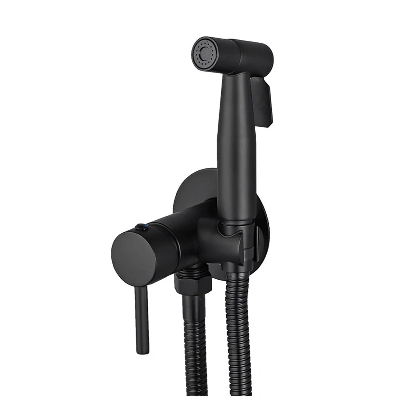 Kitchen Faucets, Brass Bidet Faucet Sprayer Black Portable Toilet, Hot Cold Water Bathroom Mixer Valve Hygienic Shower