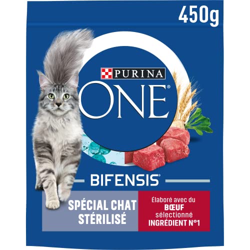 PURINA ONE | BIFENSIS | Spécial Chat Adulte Stérilisé | Renforce le système immunitaire, améliore l'équilibre du microbiome, aide à maintenir un...