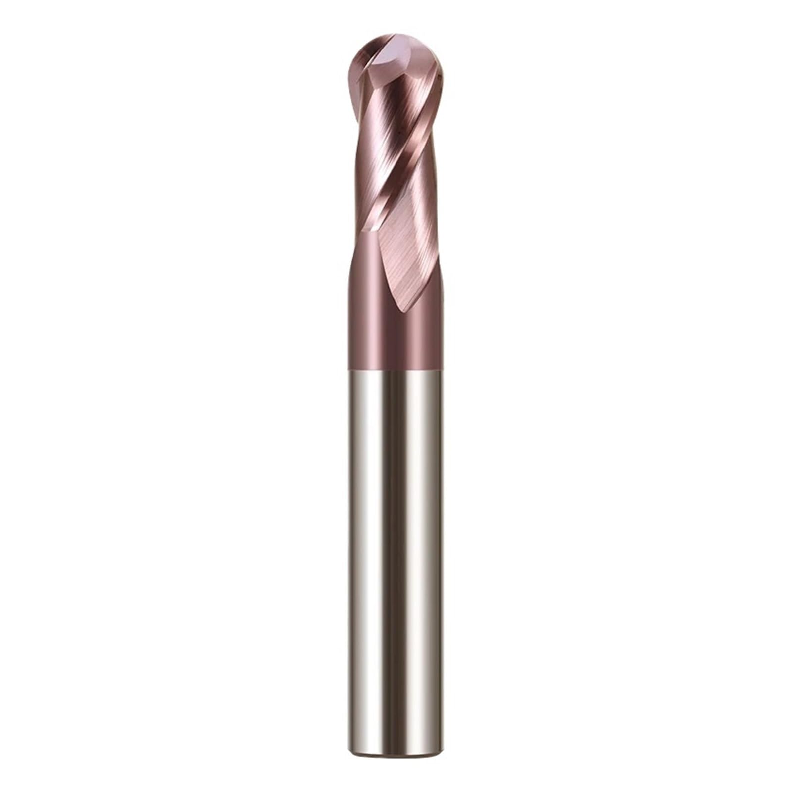 Broca rebajadora CNC de punta esférica fresa de tungsteno 2 flautas R1.75x10x4x50