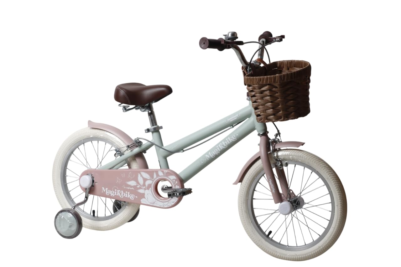 Antonella - Bicicleta para niña de 4 a 6 años con Cesta, tamaño 16"