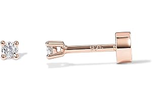 PAVOI 14K Gold Plated Infant Earrings with Safety Backs