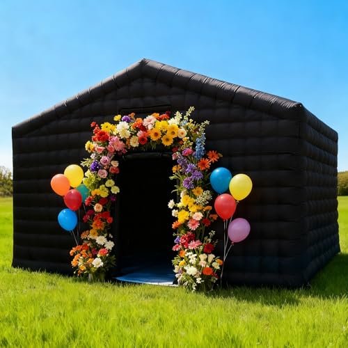 Black Inflatable Pub Bar Tent(20x20x13ft) for Adults, Large...