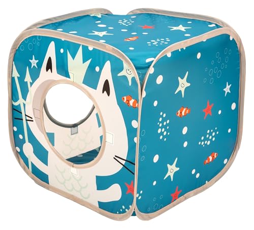 Kitty City Ocean Cat Play Furniture, Play Cube