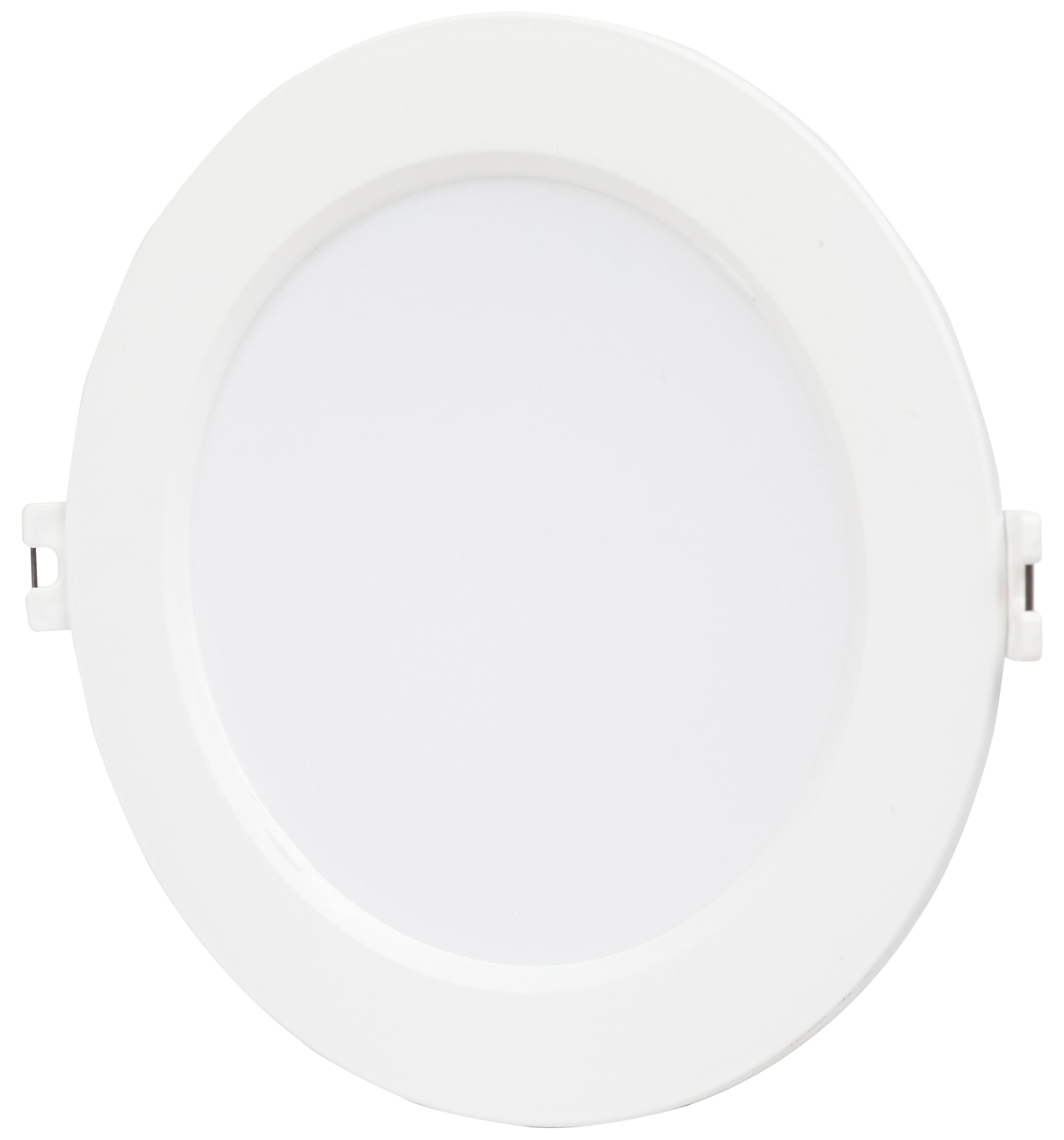 Bright Source Core LED Round Panel Downlight, Slimline Recessed Ceiling Spotlight, 9W, 810lm, 4000K Cool White, IP20, 125mm Cutout, LED Driver Included