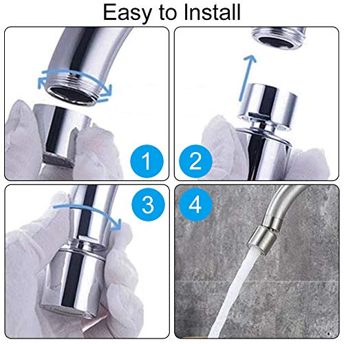 Aeratore,BETOY 2PCS 360°Girevole Tocca Aeratore