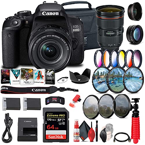 Cámara Canon EOS Rebel 800D T7i DSLR con lentes y accesorios miniatura 1