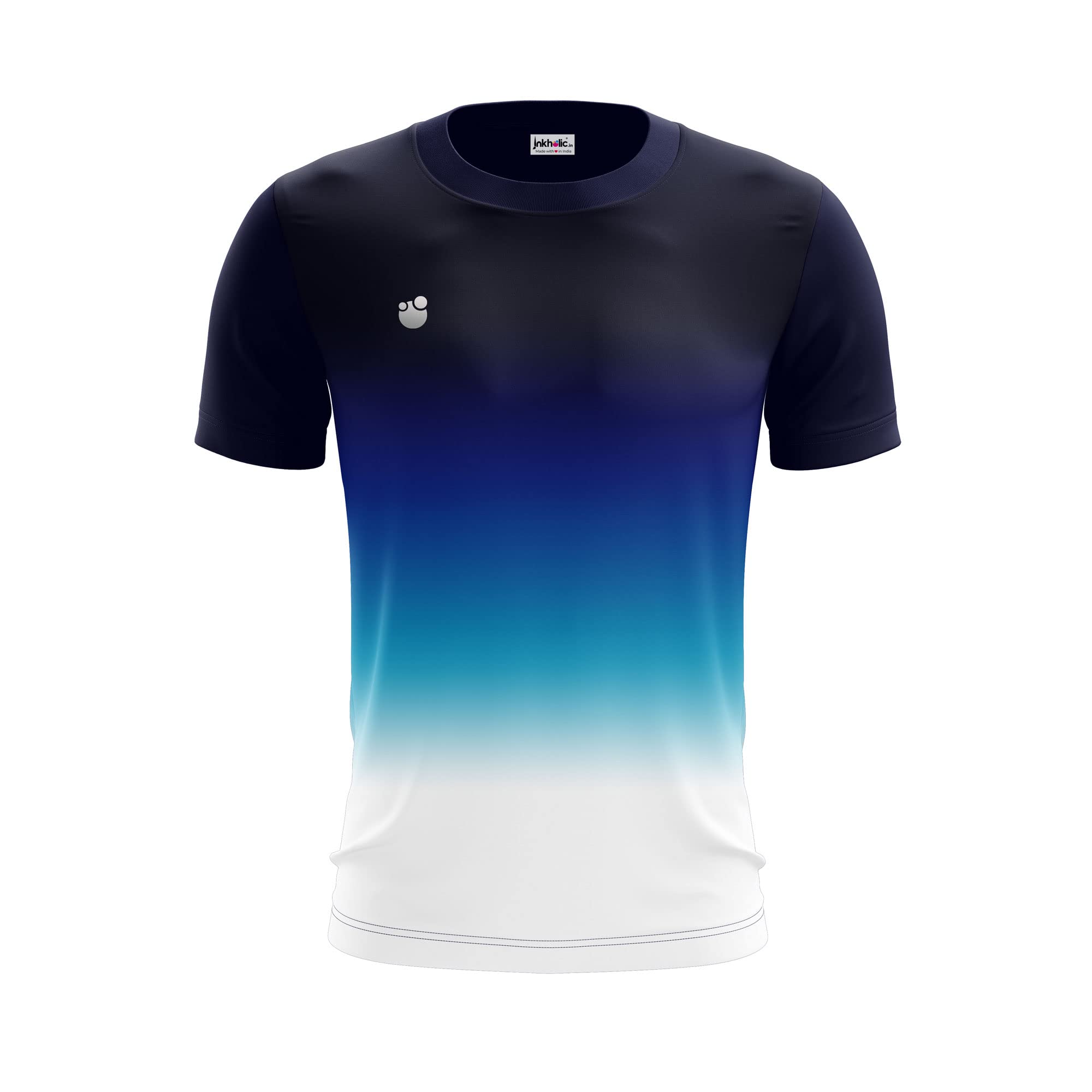 Men's Round Collar Sports Jersey Multicolored INK2200-image-6