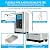 Alkaline Water Ionizer Machine, Water Purifier Machine PH 3.5-10.5,Up to 600mV ORP, 8000 Liters Per Filter,7 Water Settings,Auto-Cleaning,Intelligent Voice Silver