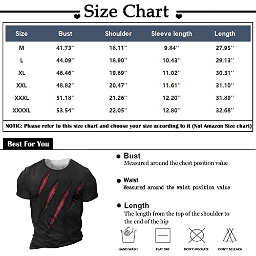 For Dad Men's Fashion Clothes Summer Short Sleeve Collar Sweat-Absorbing Retro Print Fashion Pullover Top #TOP4