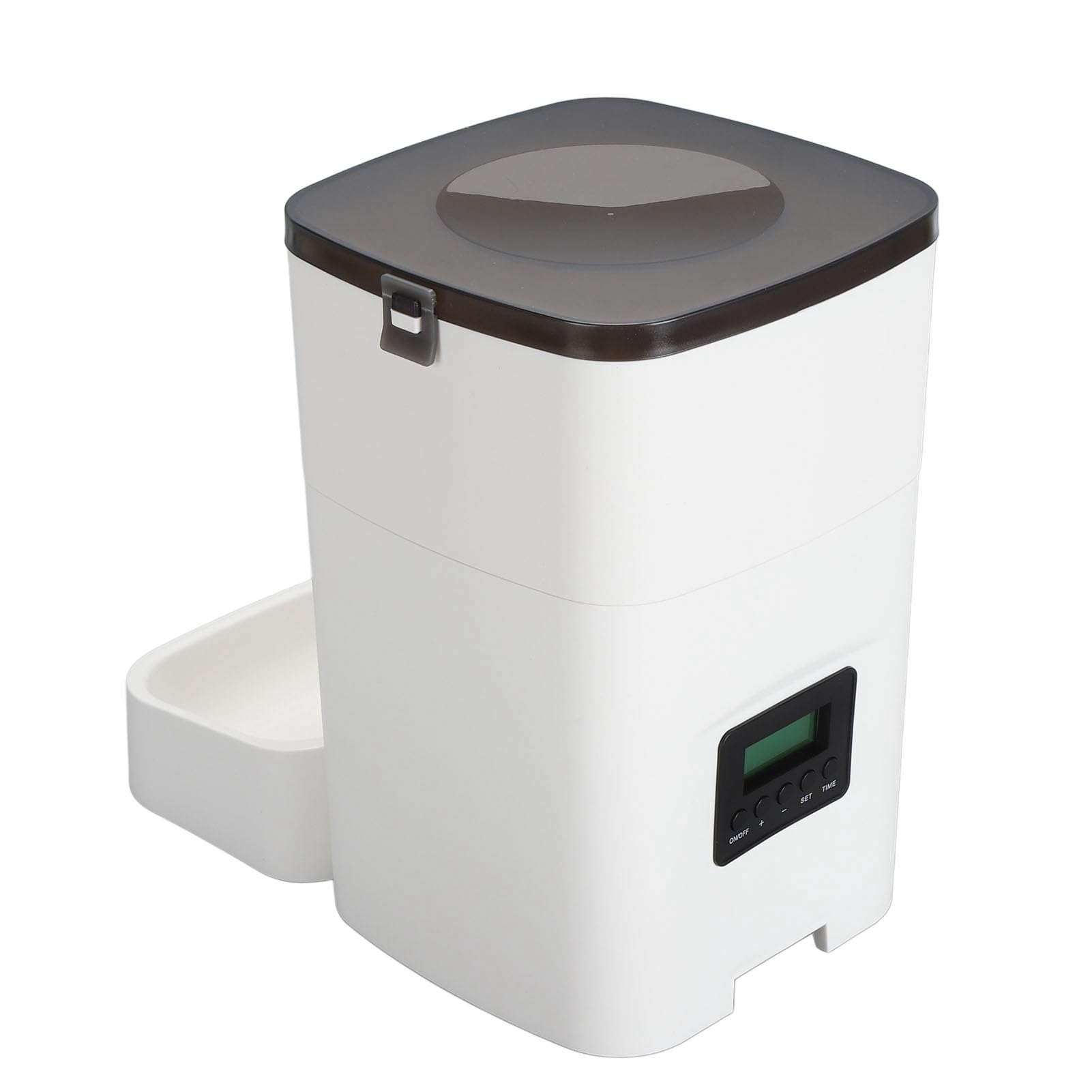 Zerodis Comedero Automático para Mascotas Comedero Automático para Gatos para Perros con Temporizador Inteligente y Control Preciso de Porciones para Hábitos (White)